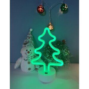 Christmas Tree Neon Sign Led Candy Dimmable Light Up Sign for Party Kids